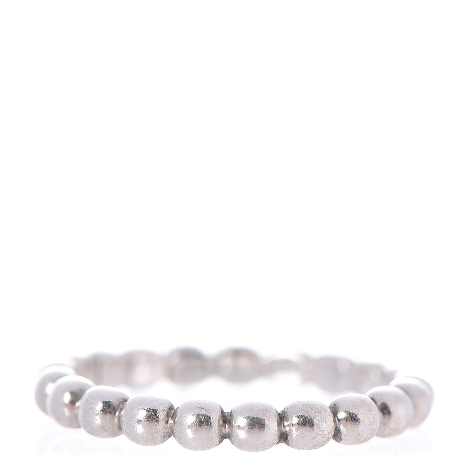 Tiffany Sterling Silver Ball Ring 53 6.25 1 of 4