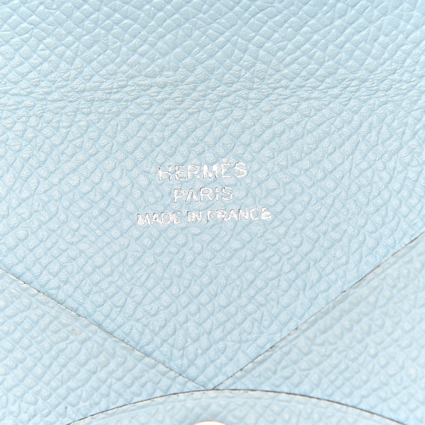Epsom Calvi Card Case Bleu Zephyr