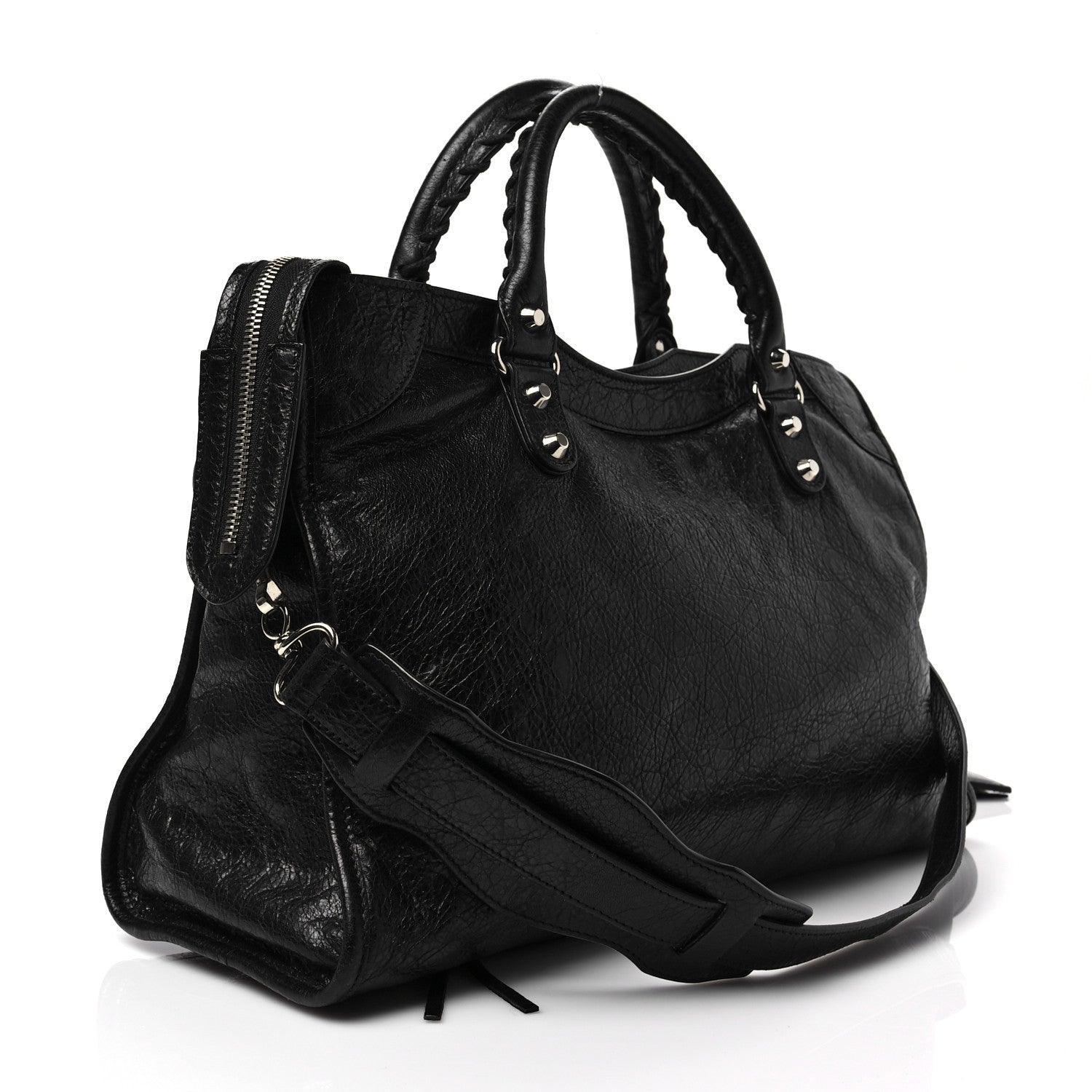 Balenciaga Agneau Classic Silver Hardware City Black 2 of 7