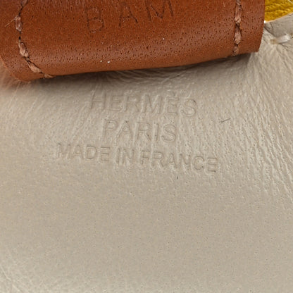Hermes Milo Lambskin Grigri Rodeo Horse Bag Charm PM Craie Chai Lime 4 of 4