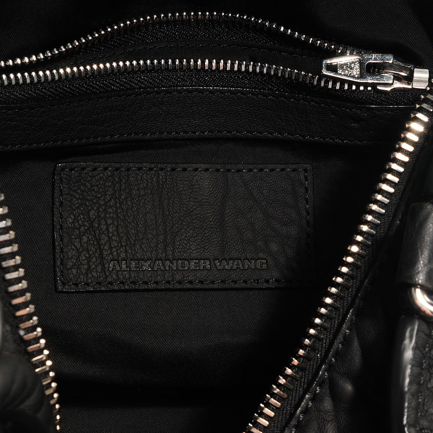 Pebbled Leather Inside Out Rockie Black
