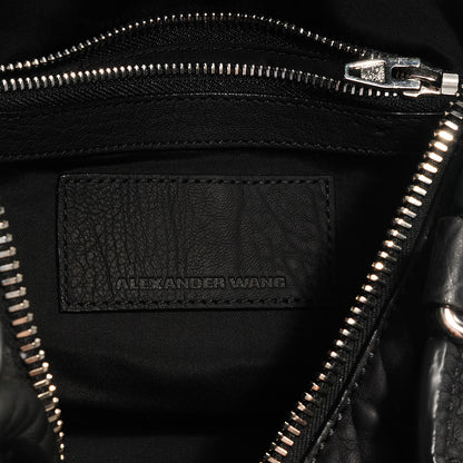 Alexander Wang Pebbled Leather Inside Out Rockie Black 6 of 6
