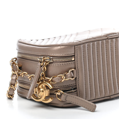 Chanel Metallic Lambskin Quilted Small Coco Boy Camera Case Gold 8 of 10