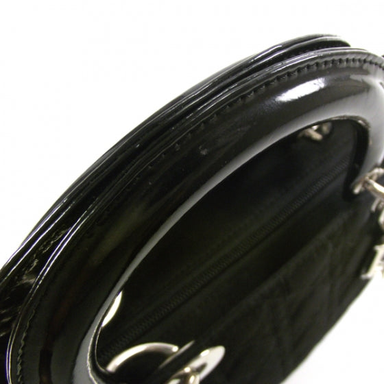 Christian Dior Nylon Cannage Medium Lady Dior Black 6 of 9