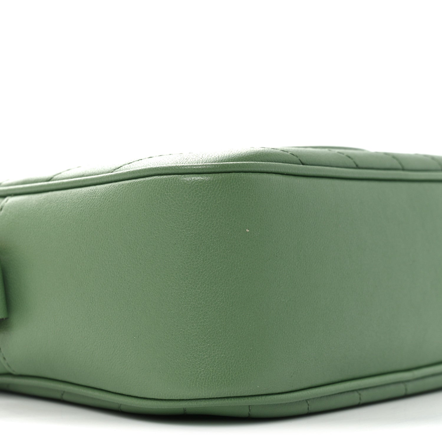 Gucci Sakai Be Green Calfskin Diagonal Stitched Small Blondie Shoulder Bag Green Soil Grass 8 of 9