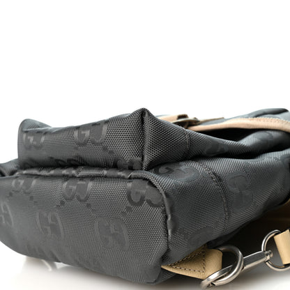 Gucci Econyl Nylon Monogram Off The Grid Sling Backpack Graphite Grey New Plaster 10 of 10