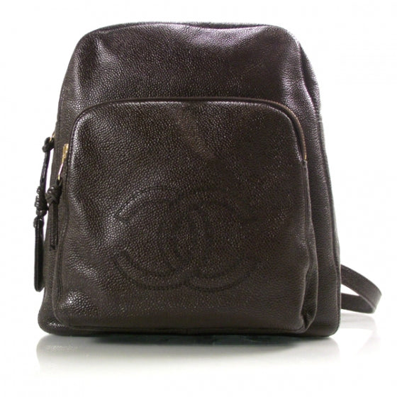 Chanel Caviar Backpack Brown 1 of 11