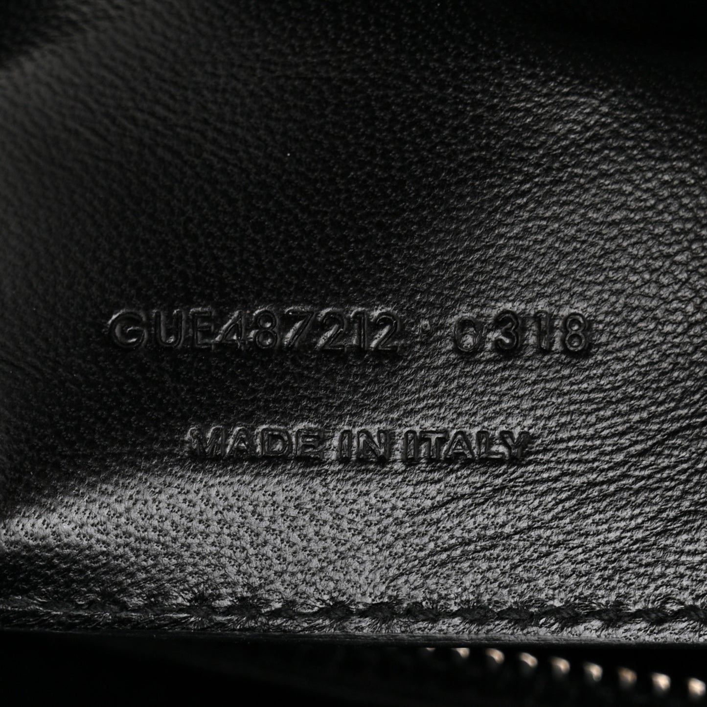 Sheepskin Matelasse Chevron Monogram Large College Satchel Black