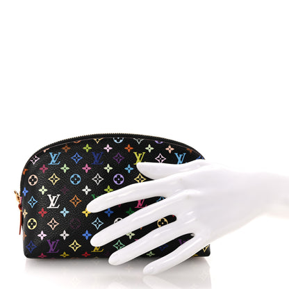 Louis Vuitton Monogram Multicolor Cosmetic Pouch Black Grenade 2 of 6