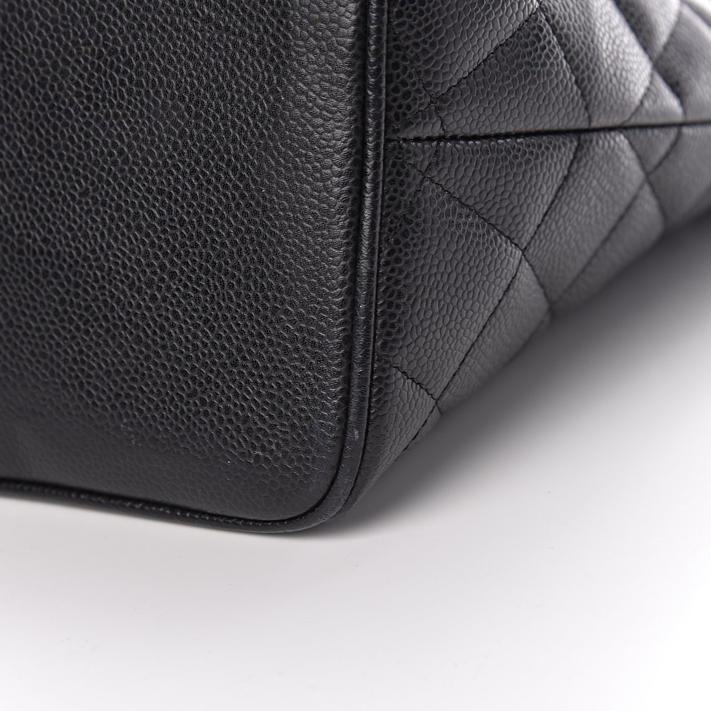 Caviar Quilted Medallion Tote Black