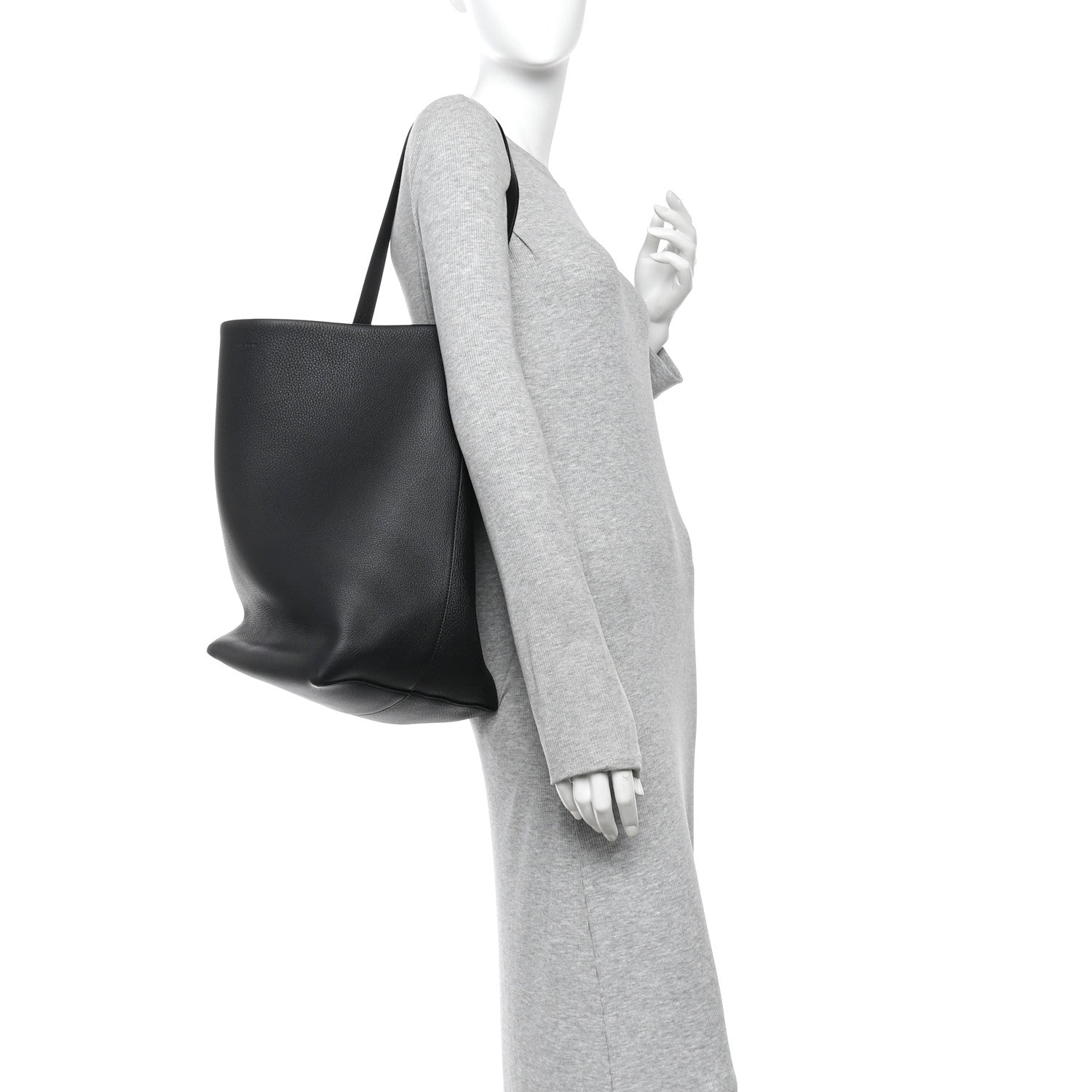 The Row Grained Calfskin Large N/S Park Tote Black 2 of 9