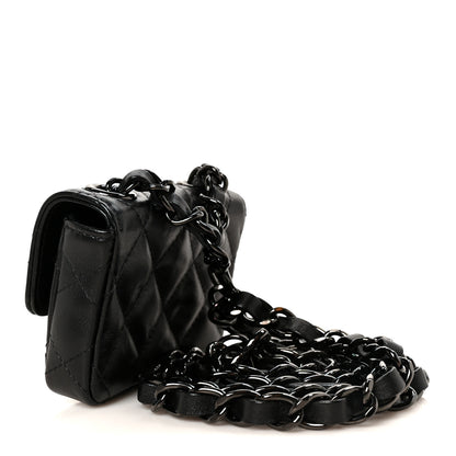 Chanel Lambskin Quilted Mini Chain Belt Bag So Black 3 of 11