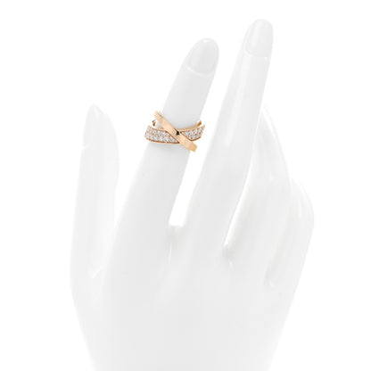 Tiffany 18K Rose Gold Diamond Atlas X Wide Ring 46 3.75 2 of 5