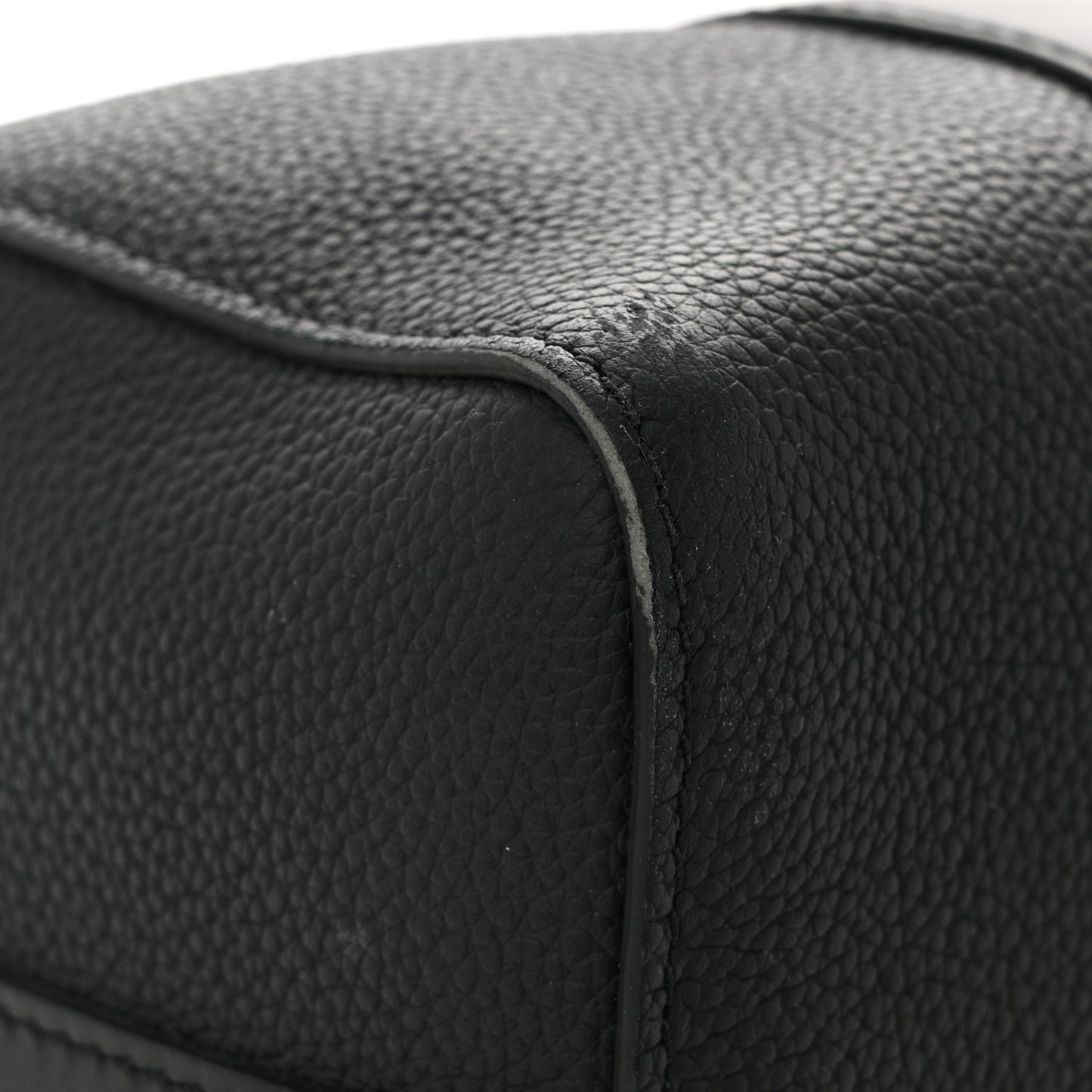 Grained Calfskin Aerogram City Keepall Black