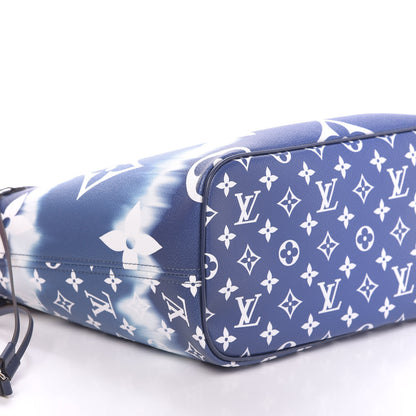 Louis Vuitton Monogram Escale Neverfull MM Blue 6 of 13