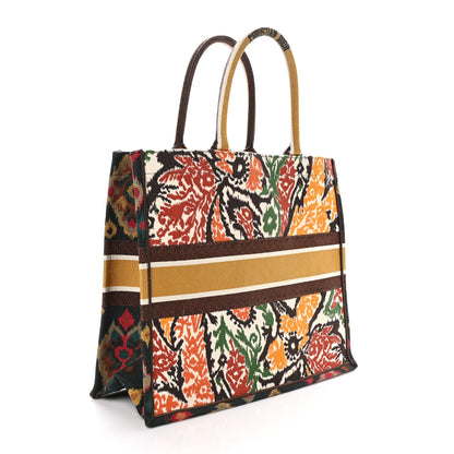 Christian Dior Canvas Embroidered Large Paisley Book Tote Multicolor 3 of 11