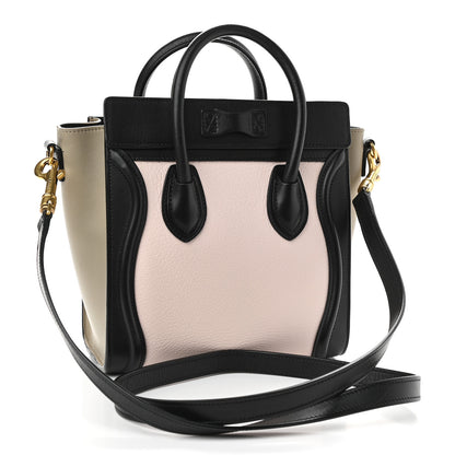 Celine Smooth Drummed Calfskin Nano Tri-Color Luggage Light Rose 3 of 9