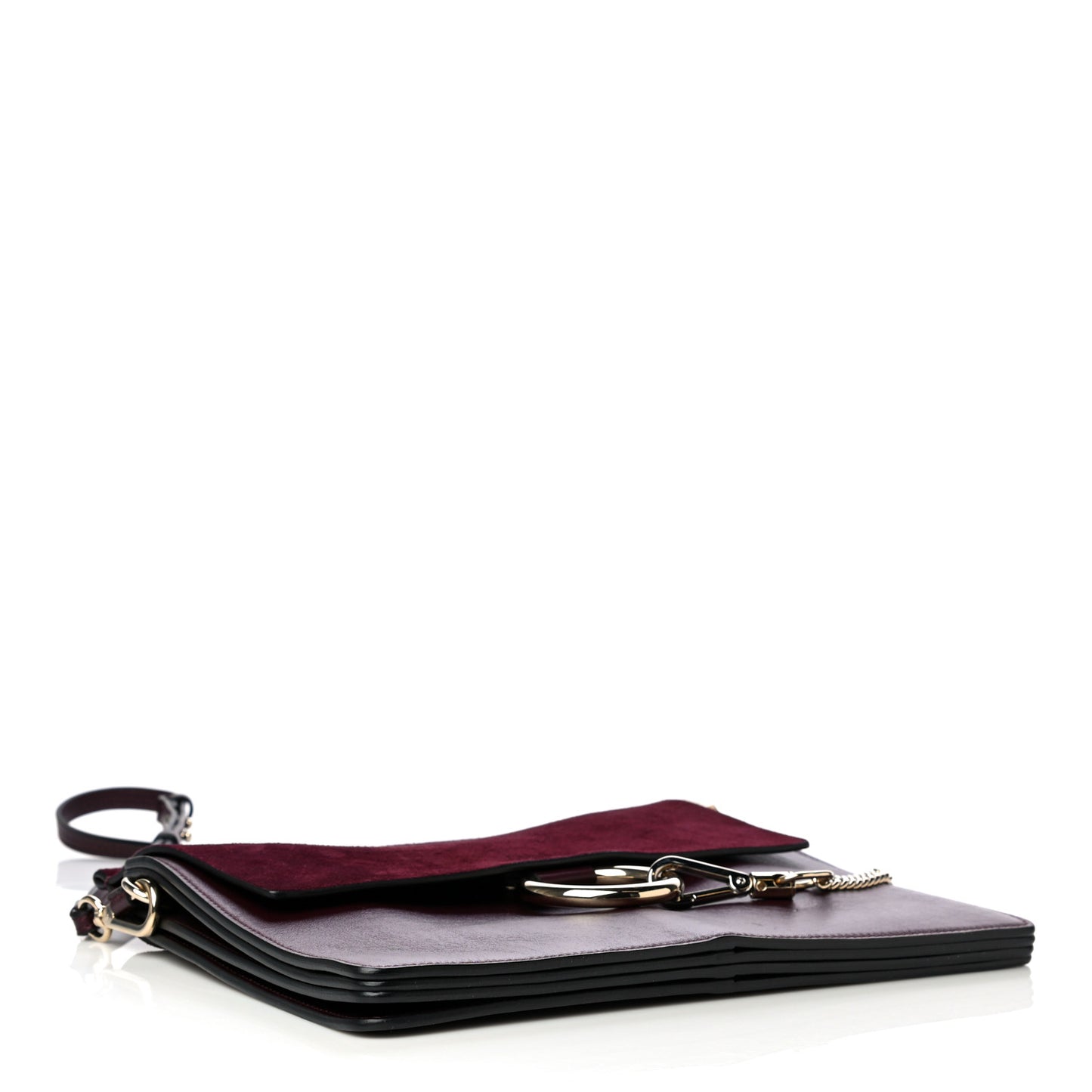 Calfskin Suede Medium Faye Shoulder Bag Intense Violine