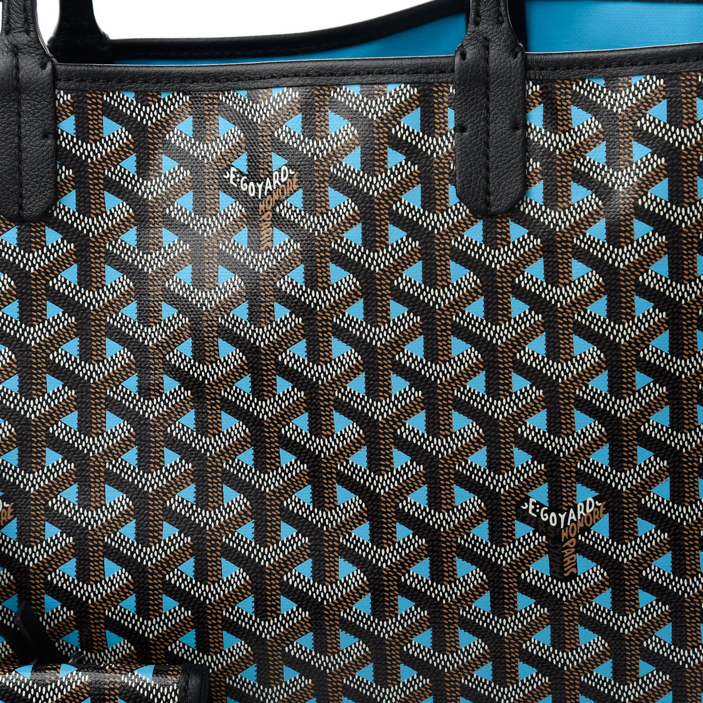 Goyardine Saint Louis Claire Voie PM Black Blue
