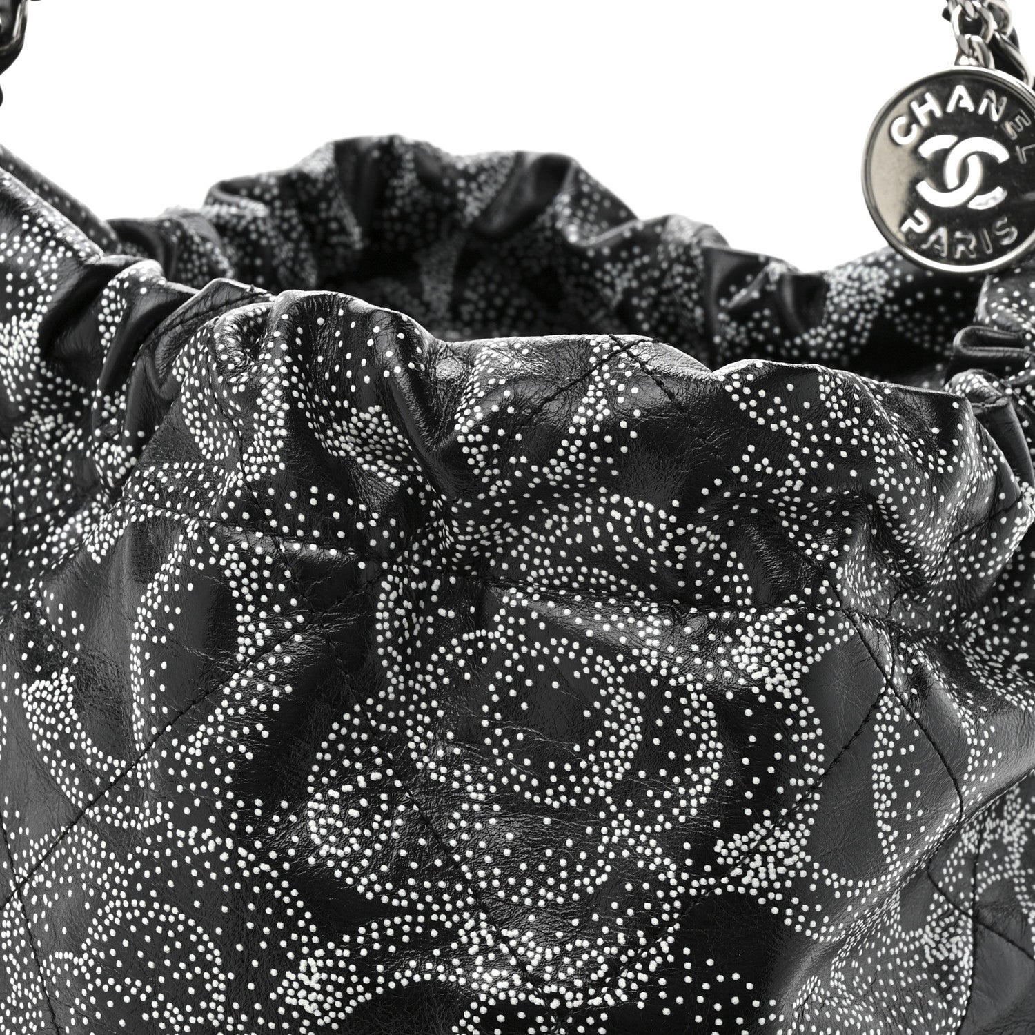 Chanel Printed Calfskin Quilted Chanel 22 Black 8 of 10
