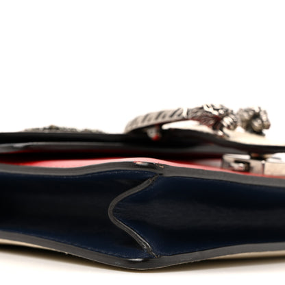 Gucci Calfskin Crystal Snake Embroidered Mini Dionysus Shoulder Bag Mystic White Hibiscus Red Blue Agata 23 of 34