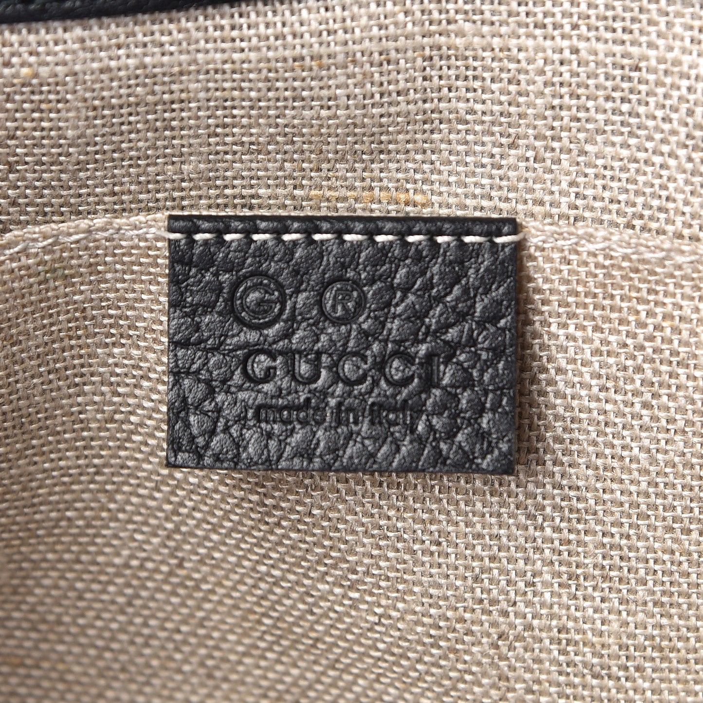 Dollar Calfskin Small Interlocking G Shoulder Bag Black