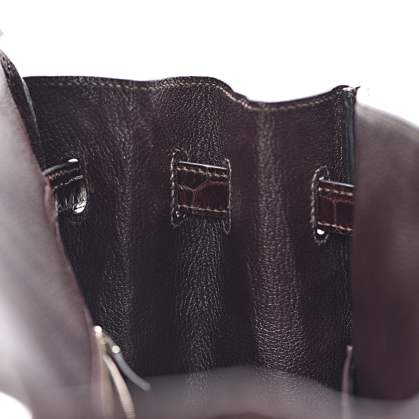 Shiny Porosus Crocodile Birkin 35 Cocoan