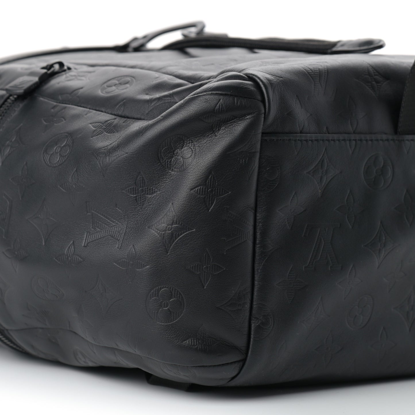 Calfskin Monogram Shadow Discovery Backpack Black