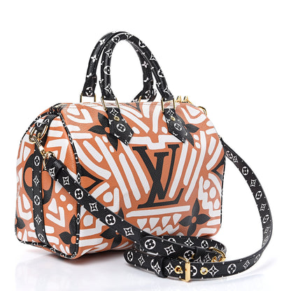 Louis Vuitton Monogram Giant Crafty Speedy Bandouliere 25 Creme Caramel 2 of 8