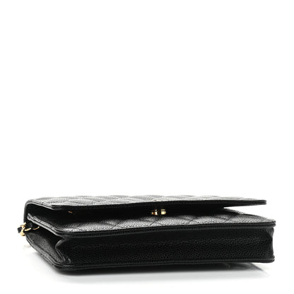 Chanel Caviar Quilted Wallet On Chain WOC Black 4 of 12