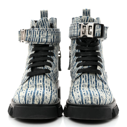 Givenchy Denim 4G Terra Boots 39 Blue 2 of 8