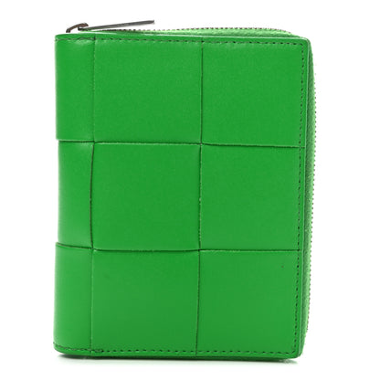 Bottega Veneta Nappa Maxi Intrecciato Zip Around Wallet Parakeet 1 of 7