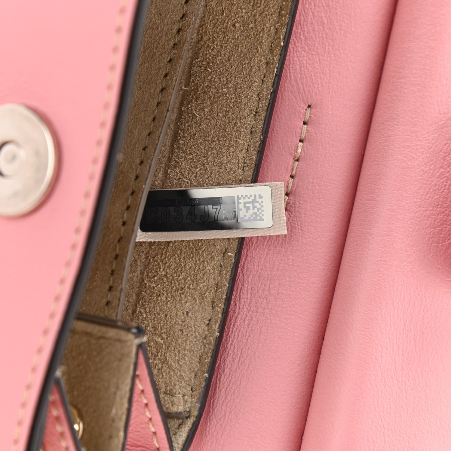 Chloe Suede Calfskin Mini Faye Bracelet Bag Washed Pink 6 of 12