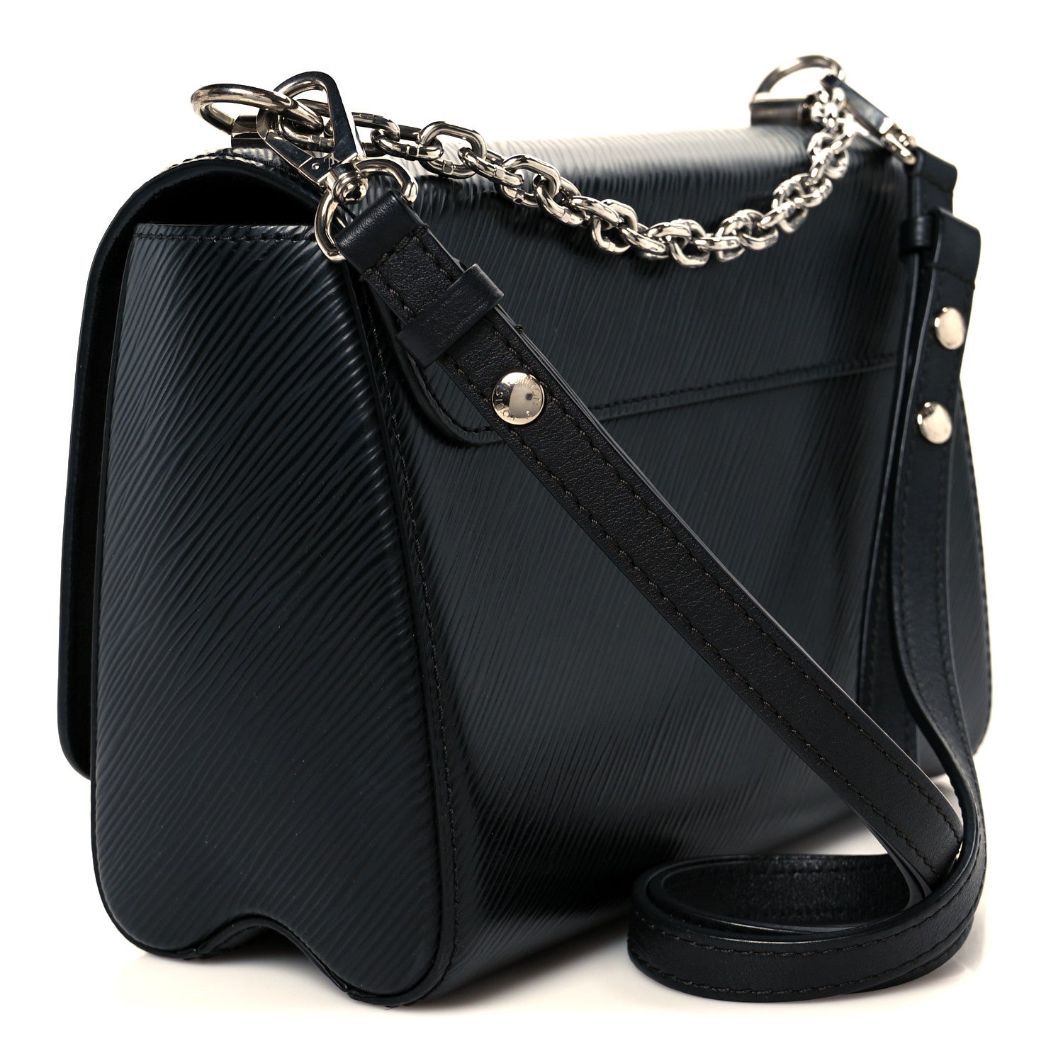Louis Vuitton Epi Whipstitch Heart Twist Shoulder Bag MM Black 4 of 11