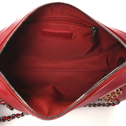 Chanel Calfskin Chain 20s Signature Bowling Bag Red 4 of 9