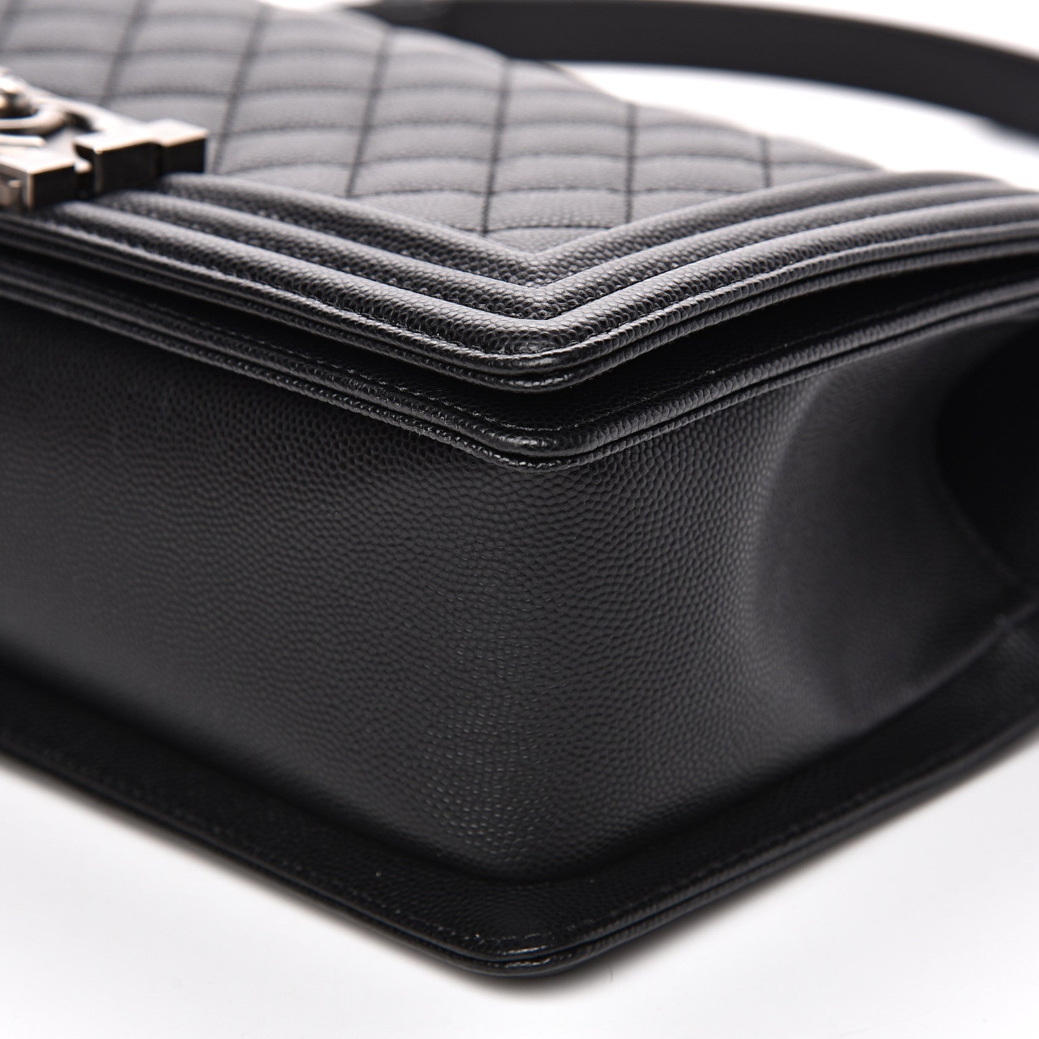 Chanel Caviar Quilted Medium Boy Flap Black 8 of 9