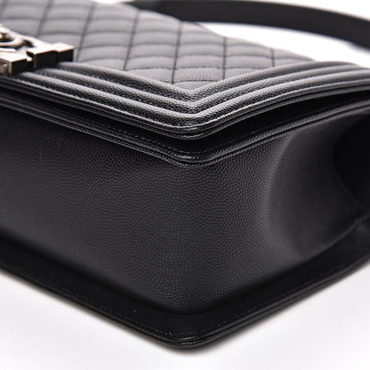 Chanel Caviar Quilted Medium Boy Flap Black 8 of 9