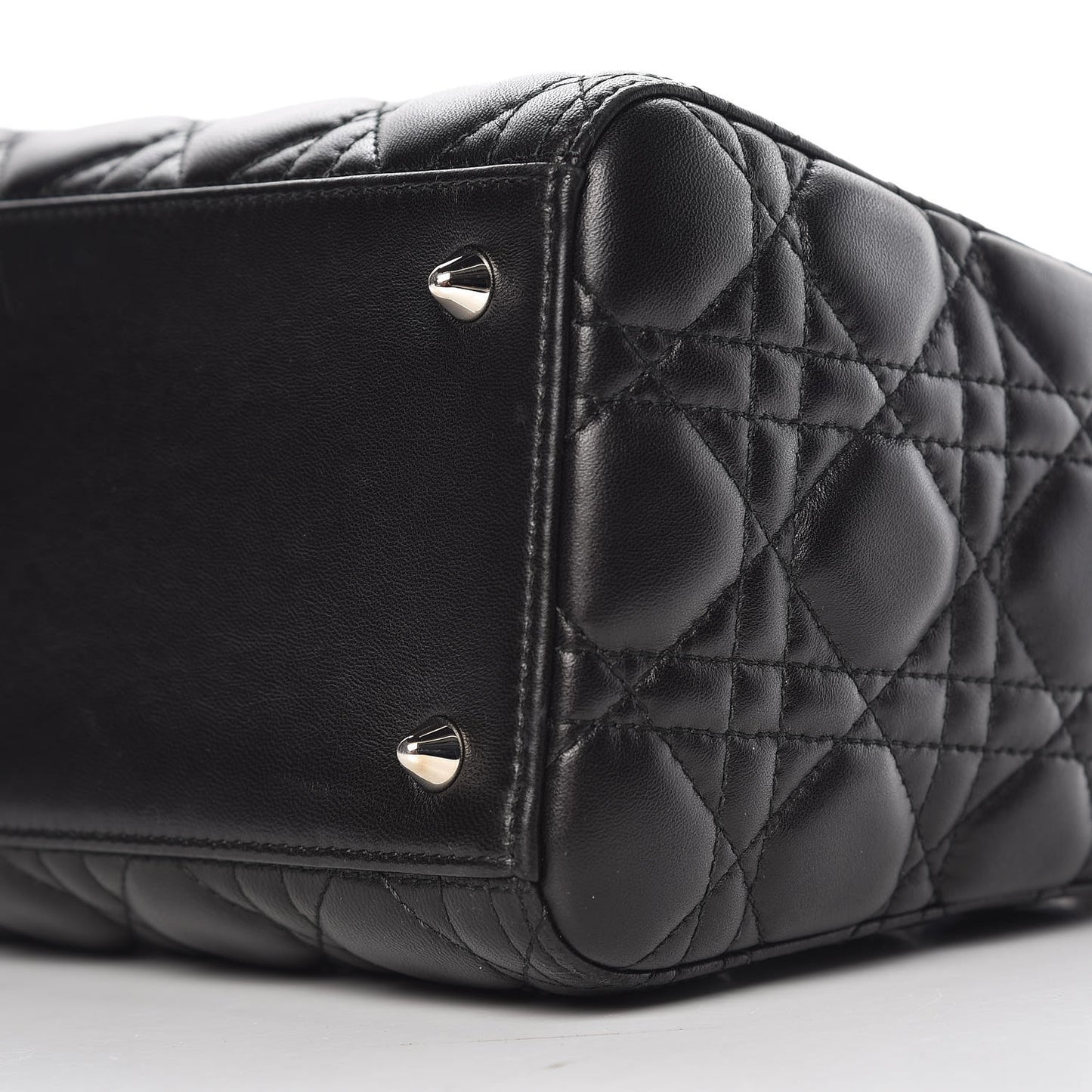 Lambskin Cannage Medium Lady Dior Black