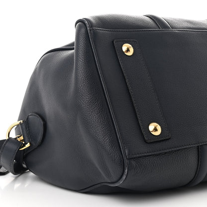 Louis Vuitton Calfskin Sofia Coppola SC Bag MM Blue 8 of 9