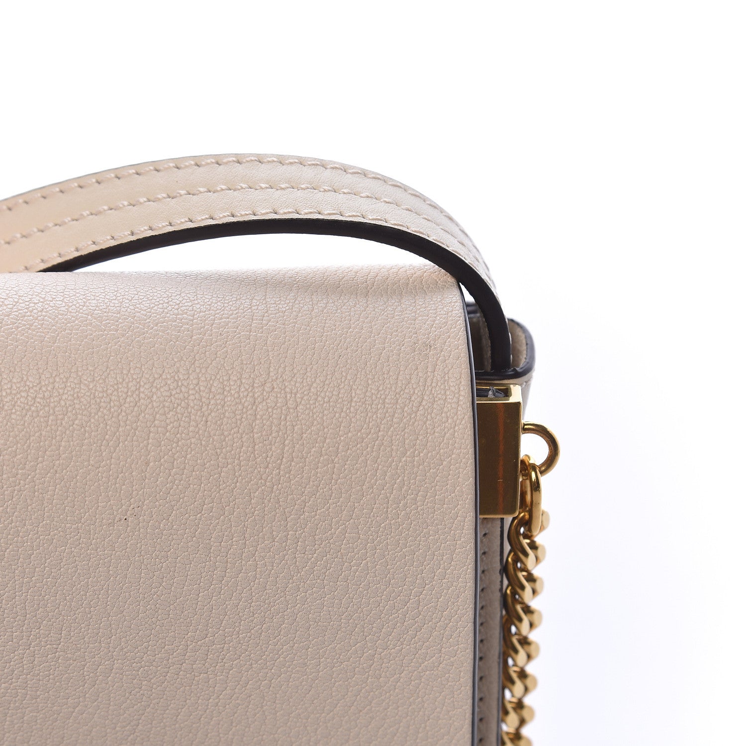 Chloe Goatskin Small Faye Shoulder Bag Tan 10 of 12