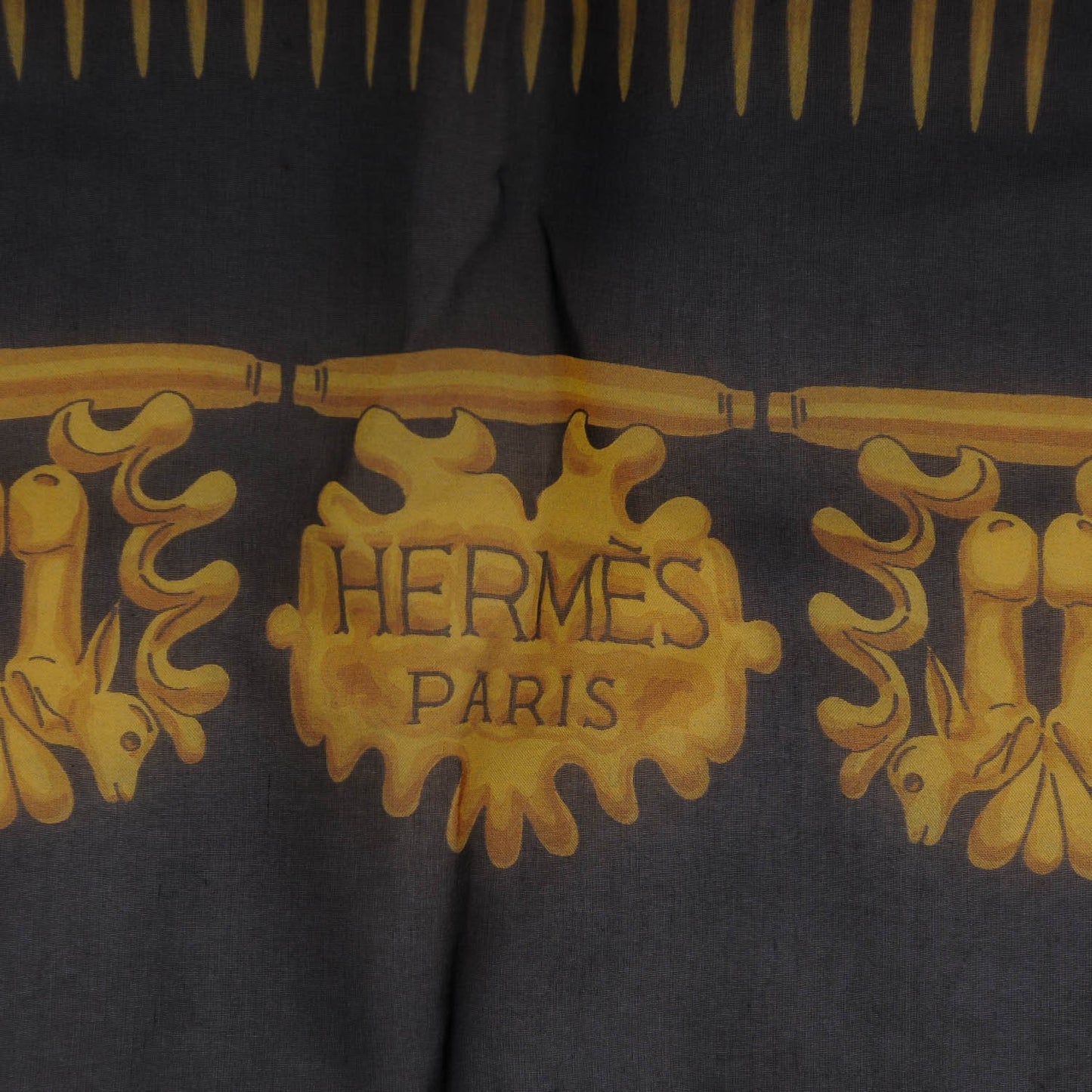 Silk Mousseline Les Cavaliers D'Or Scarf 140