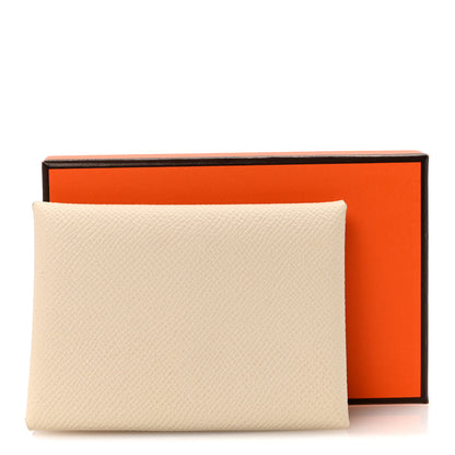Hermes Epsom Calvi Duo Card Case Craie 7 of 7