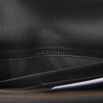 Gucci Velvet Matelasse GG Marmont Chain Wallet Black 6 of 10