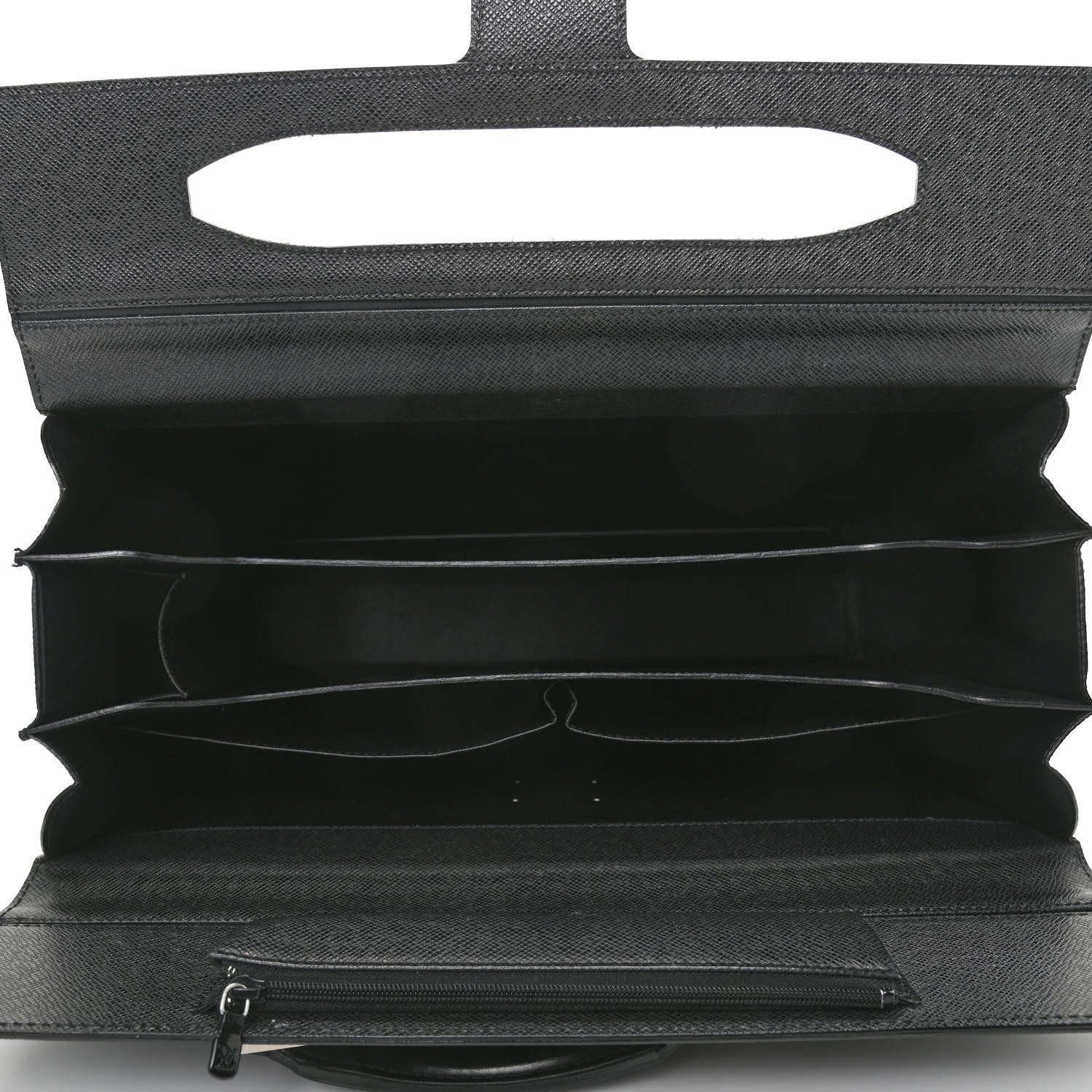 Louis Vuitton Taiga Pilot Case Oural Briefcase Black 4 of 7
