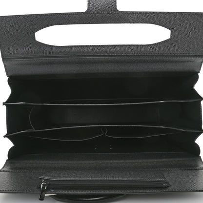 Louis Vuitton Taiga Pilot Case Oural Briefcase Black 4 of 7