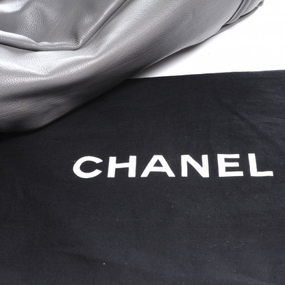 Chanel Leather Mademoiselle Lock Large Shopper Tote Grey 7 of 7