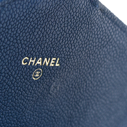 Chanel Grained Calfskin Quilted Cuba Square Wallet On Chain WOC Blue 14 of 14
