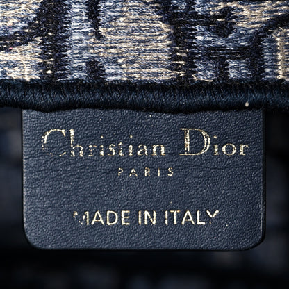 Christian Dior Oblique Slim Saddle Pouch Blue 6 of 14