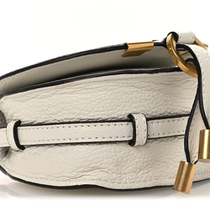 Chloe Calfskin Nano Marcie Saddle Bag White 9 of 10