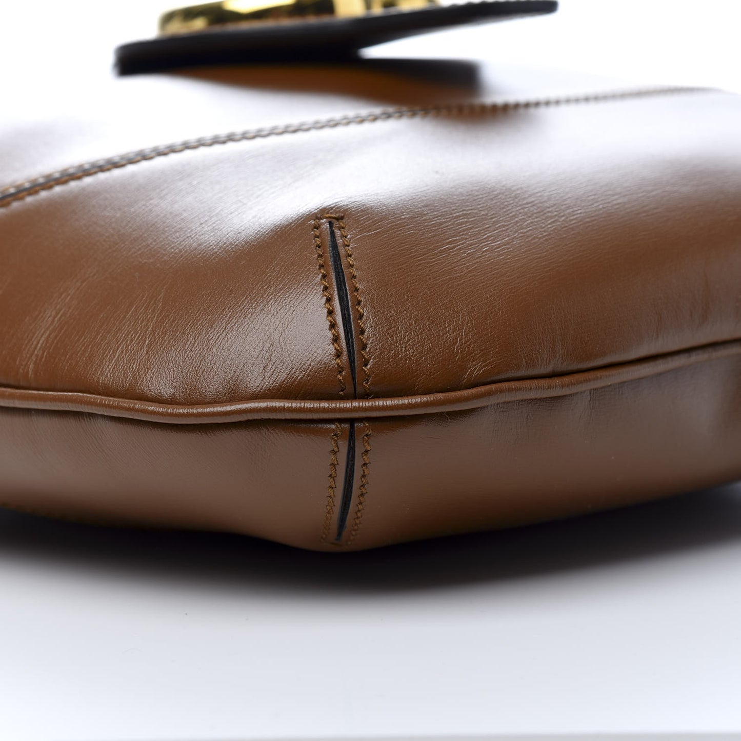 Boarded Plutone Calfskin Medium Arli Shoulder Bag Nocciola